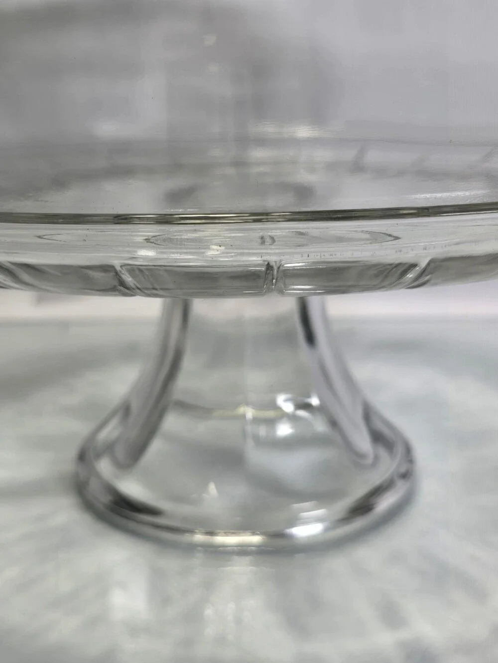 Vintage Glass 12” Pedestal Cake Dessert Stand w/ Heavy Dome Cover Anchor Hocking